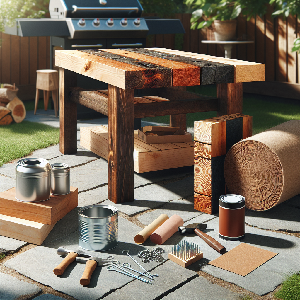 Fem geniale materialer til det perfekte hjemmelavede grillbord